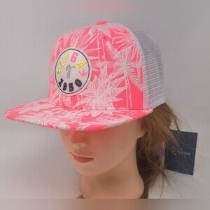 LPGA Gallery Golf Hat Adjustable Fantasy Series Womens Pink Floral Mesh One Size